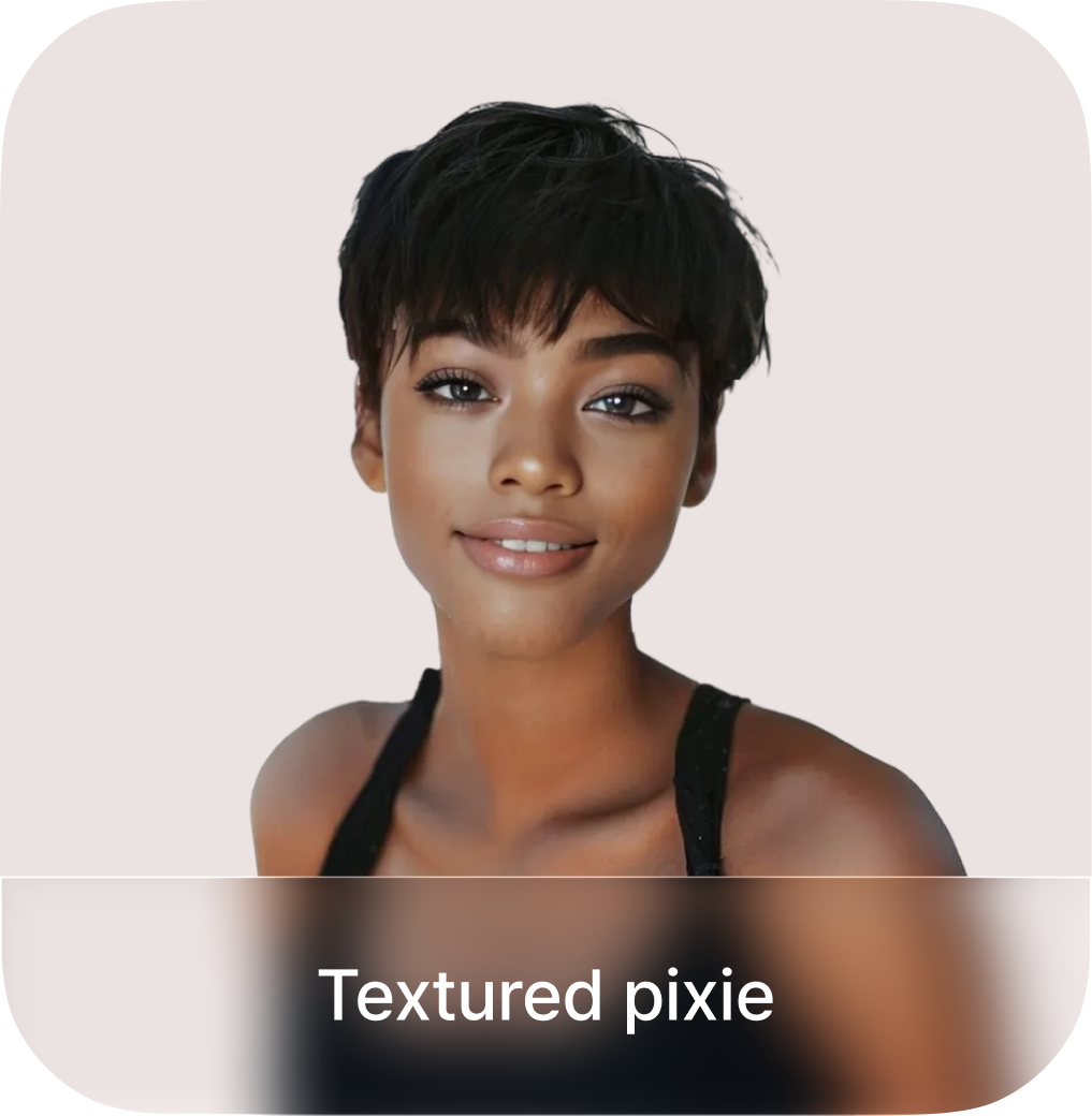 African American Woman Textured Pixie