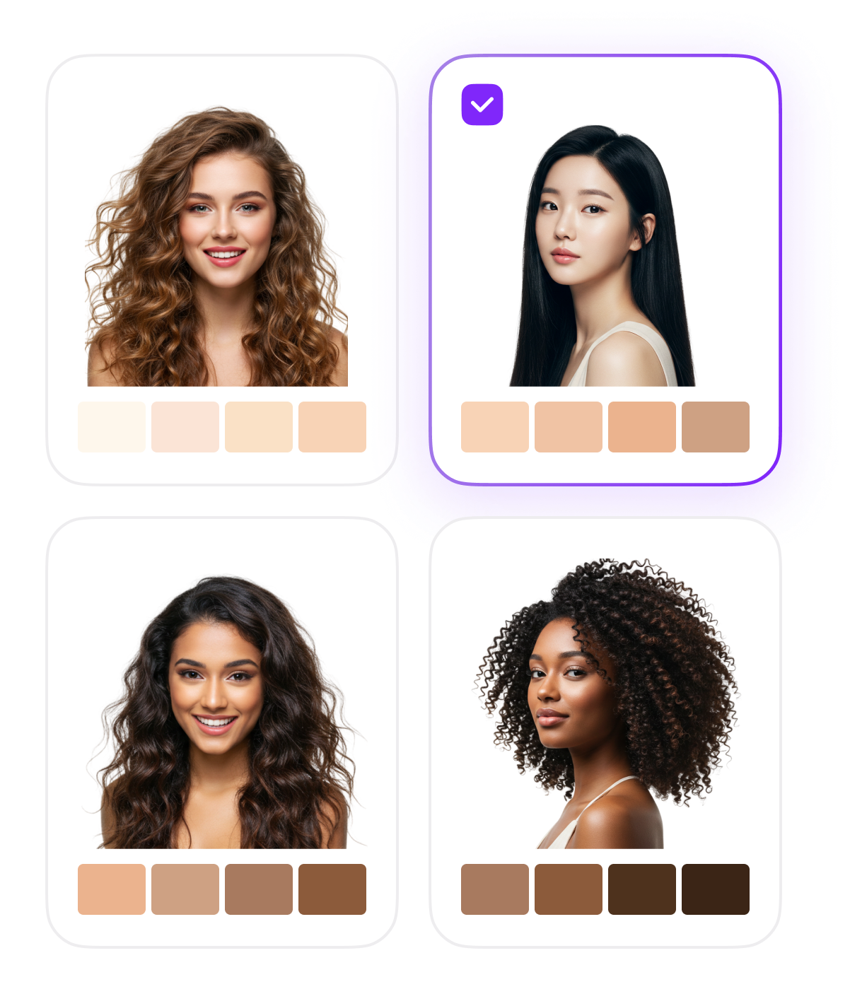 Global woman makeup styling preset