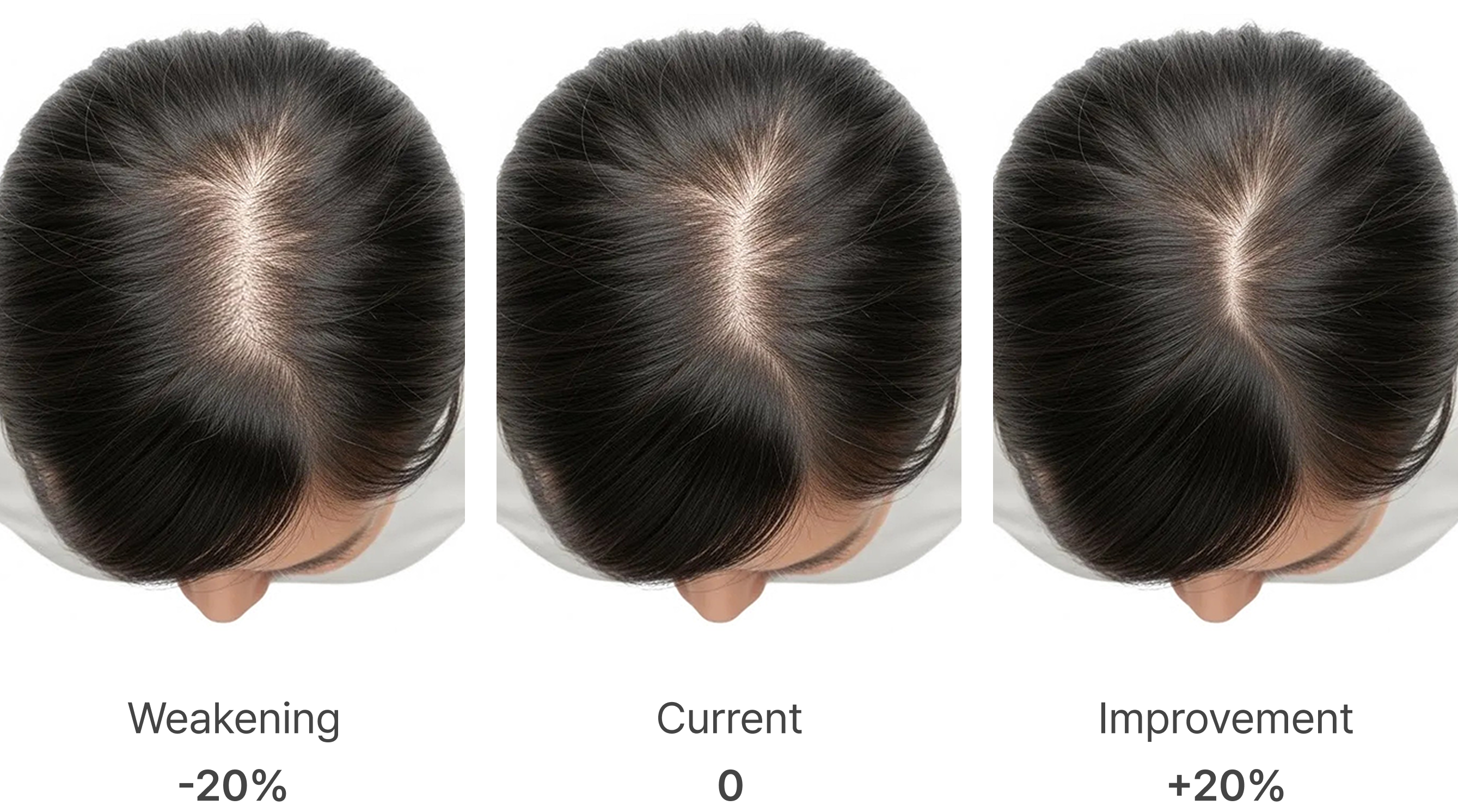 Crown Hair-loss Simulation