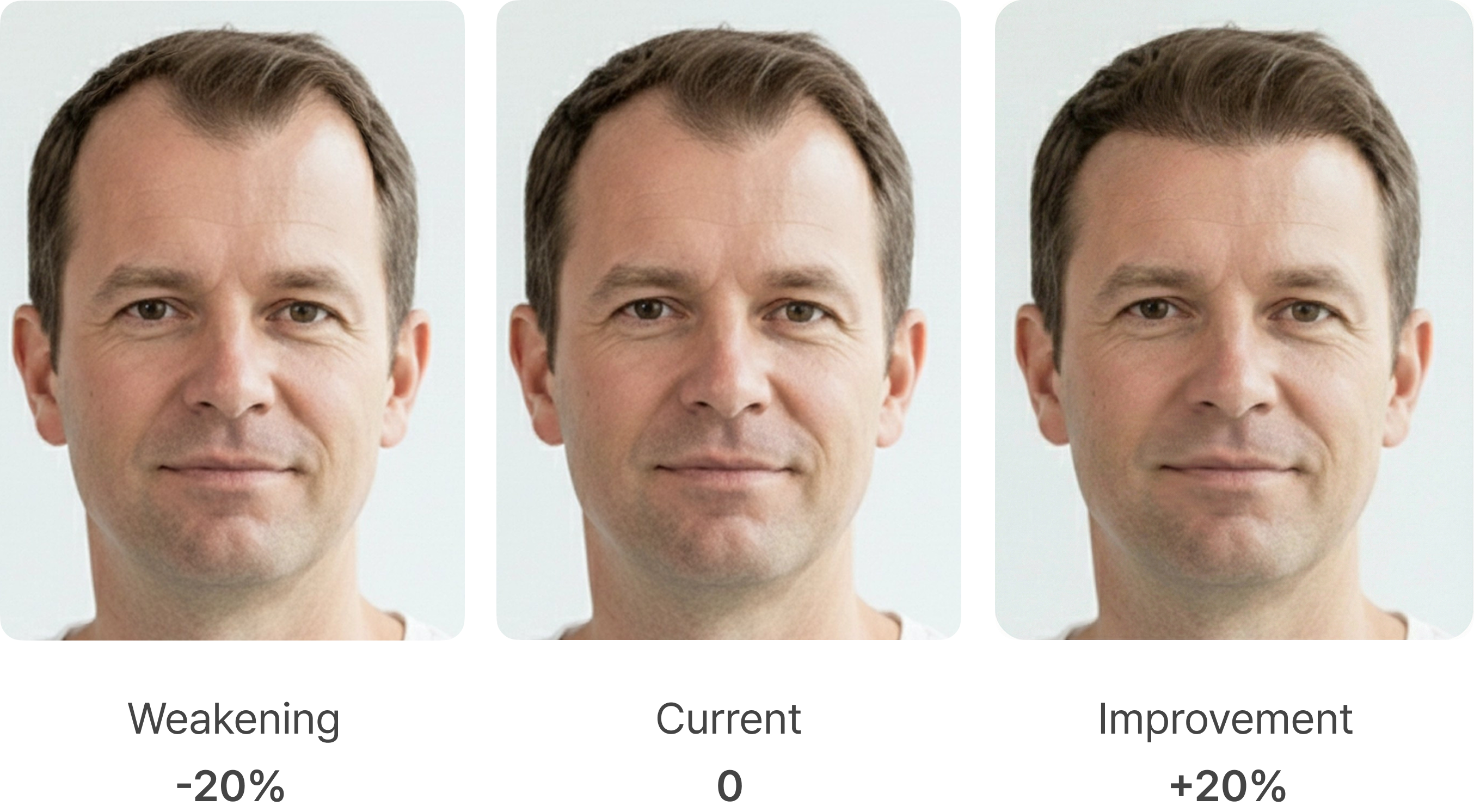 M Hair-loss Simulation