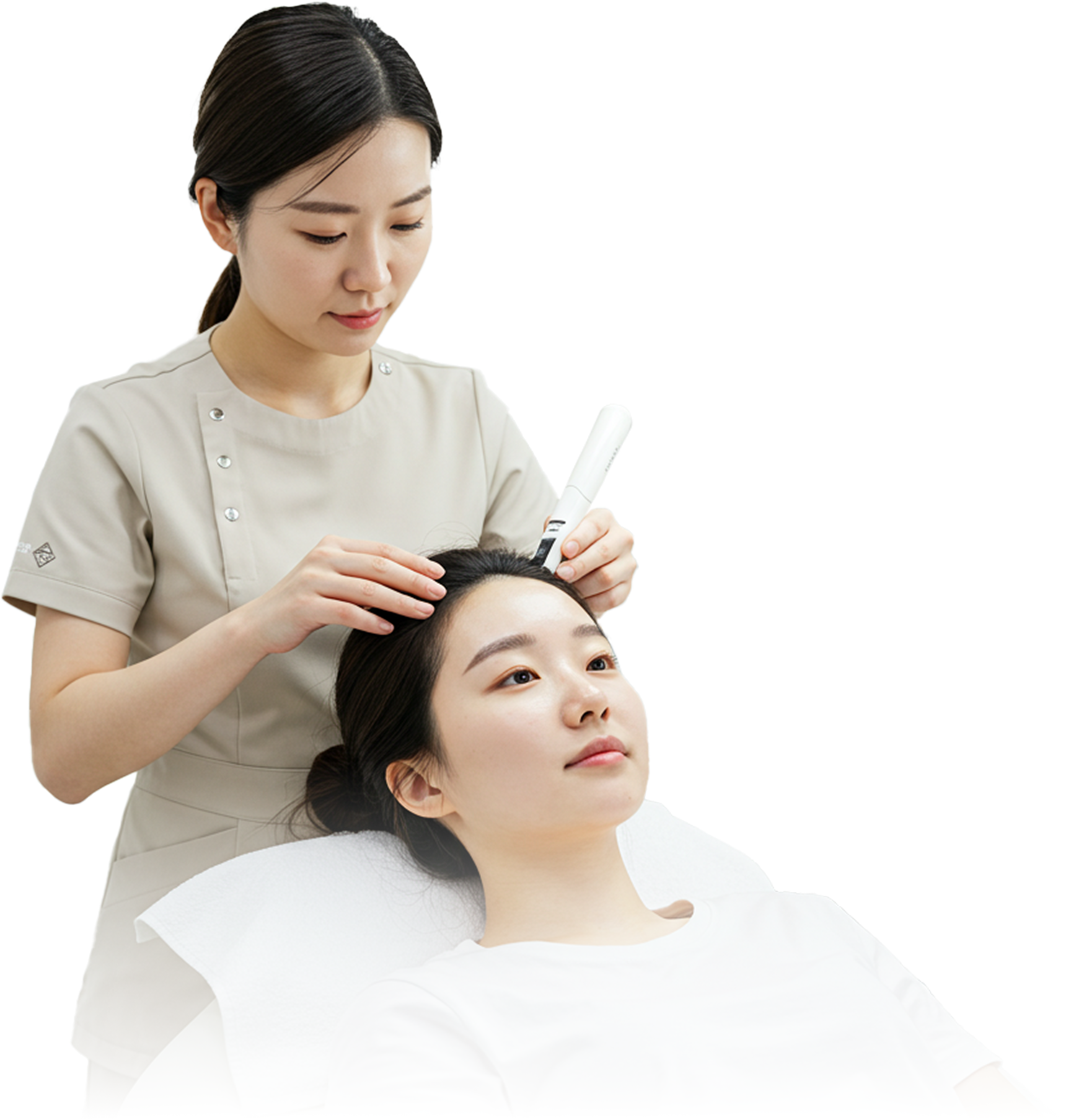 Proceed with 3D modeling by capturing front, right, and left facial images.